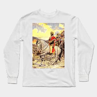 Menelik II of Ethiopia, Battle of Adwa, illustration (C036/6546) Long Sleeve T-Shirt